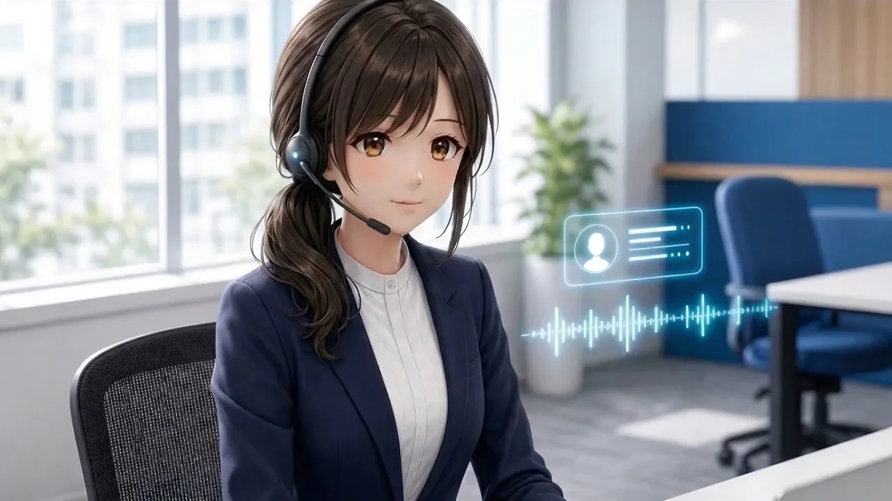 電話問い合わせを受けるオペレーターのイメージ